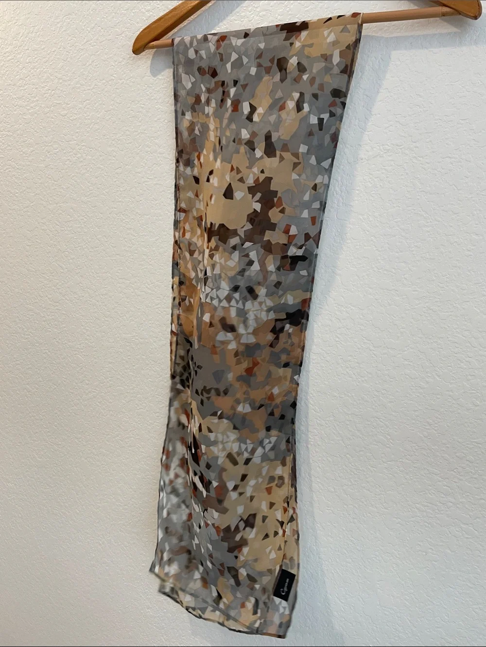 Cejon Multi-Neutral Abstract Geo Scarf